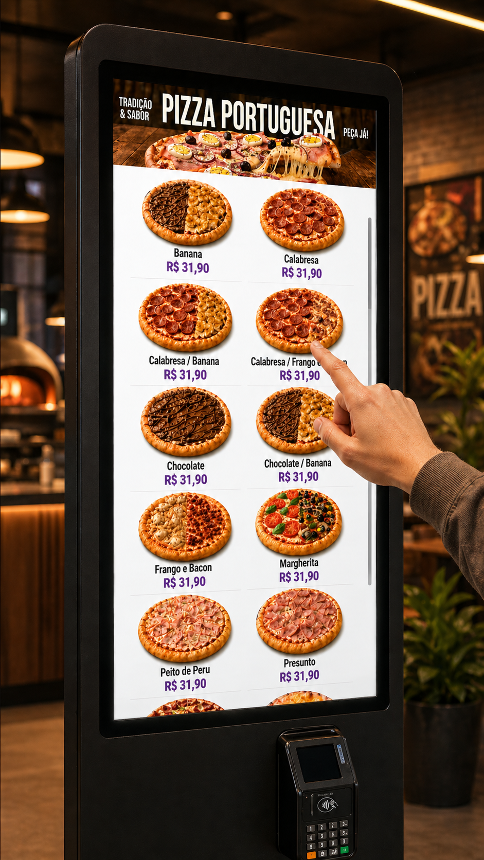 Totem de autoatendimento BoxEats